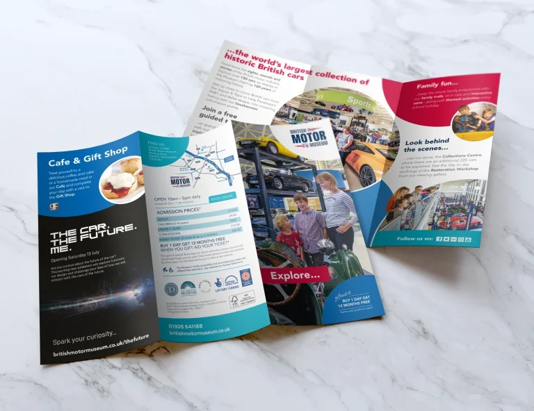 Leader Marketing Partnership - British Motor Museum Leaflets
