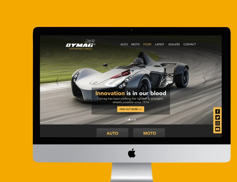 Leader Marketing Partnership - Dymag Website
