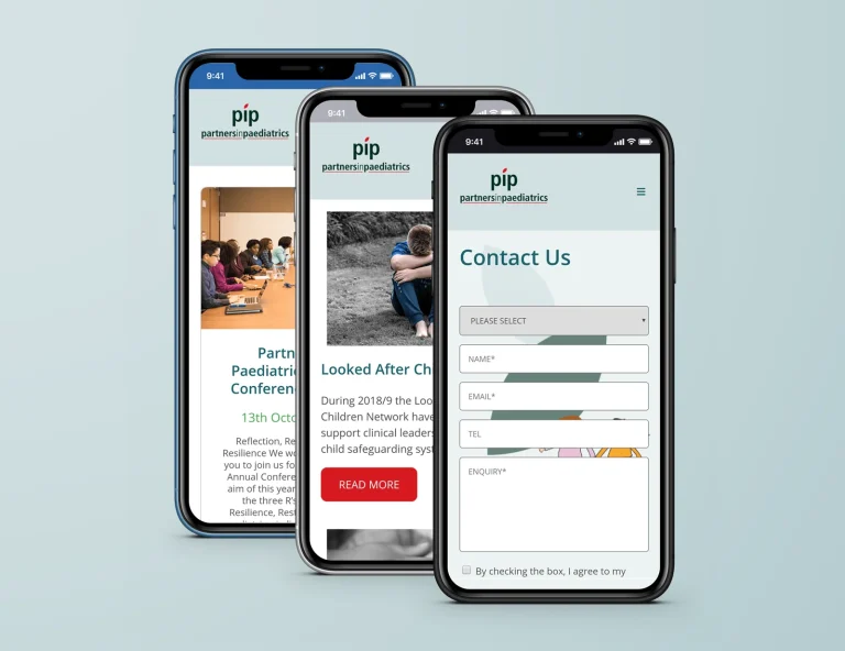Leader Marketing Partnership - Partners in Paediatrics Website